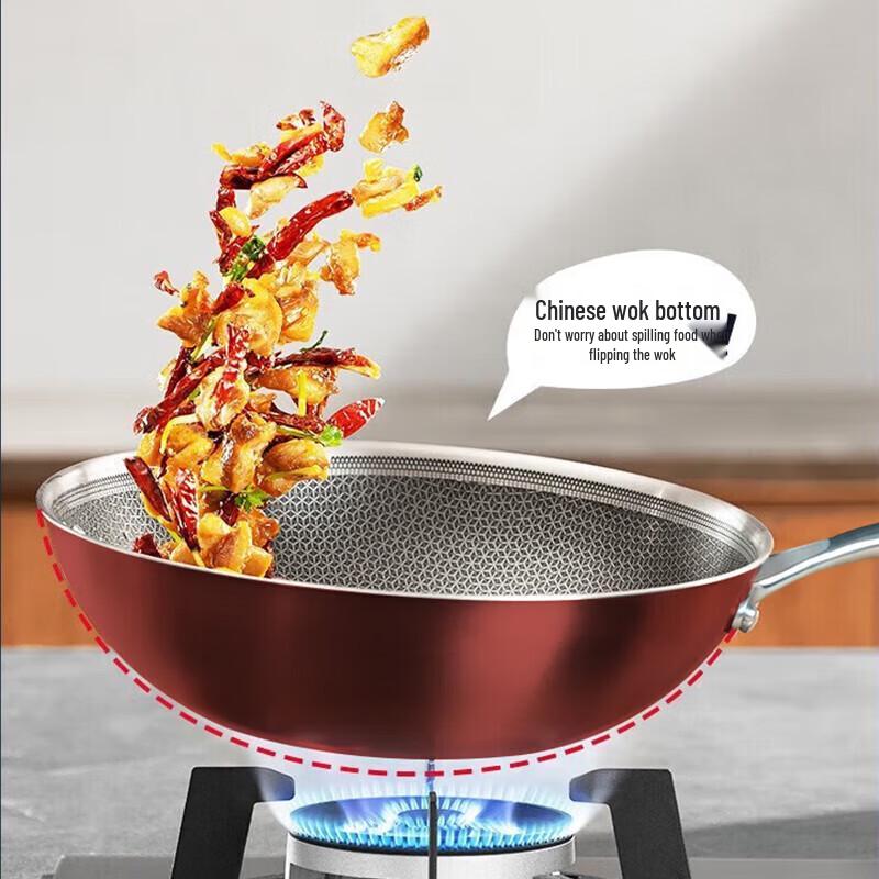 Supor Lightweight Stainless Steel Wok