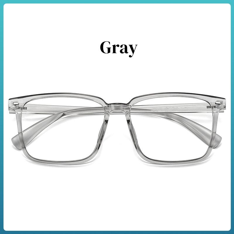 

Degrees Can Be Assigned Glasses Extra Large Square Frame Large Face Wide Chubby Face Widened Elongated Prescription Eyeglasses Single Version&1.56&Anti Blue Ray серый