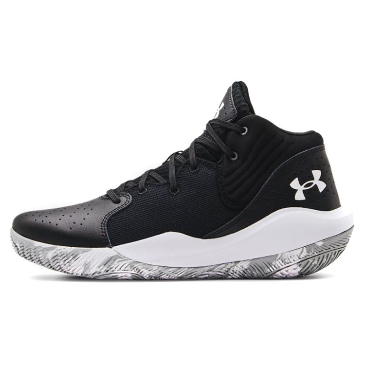 Under Armour Unisex Jet  21 Basketball Shoes Black White 3024260-001 45