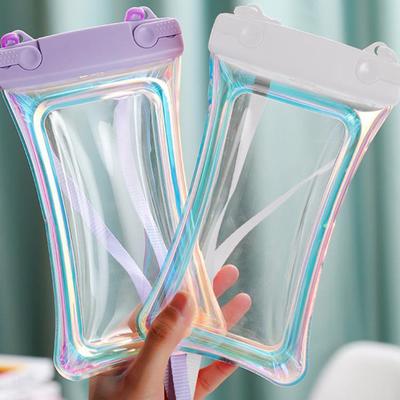 Floating Laser Mobile Phone Waterproof Bag Touchscreen Swimming Water Park Rafting Mobile Phone Waterproof Case With Airbag