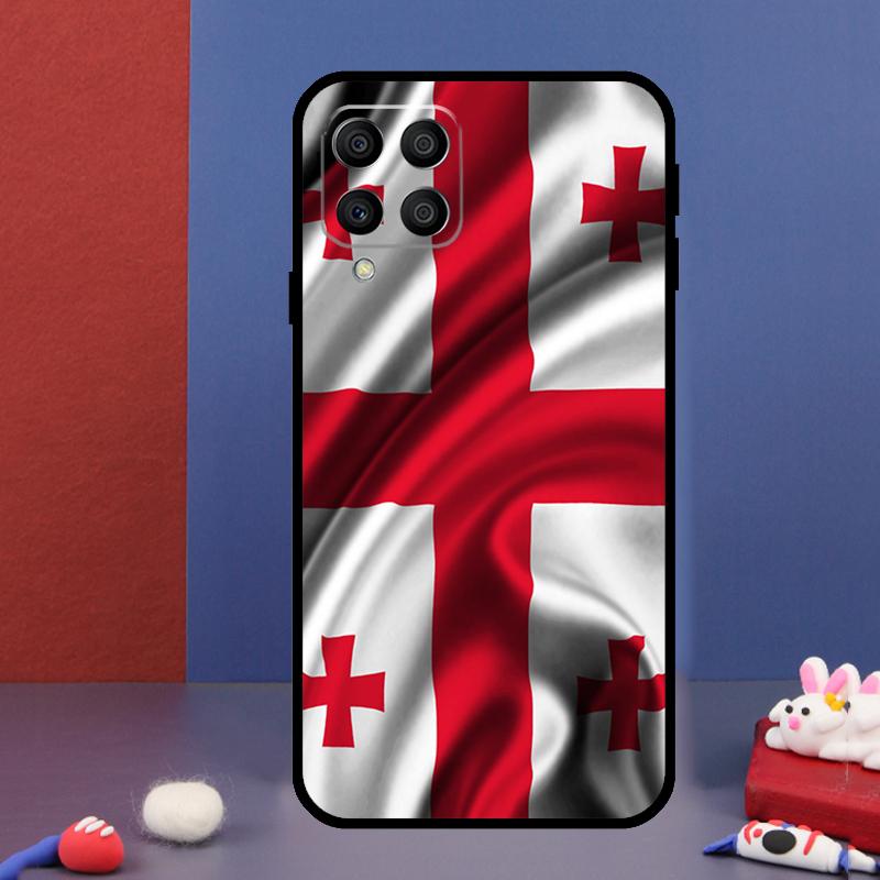 Georgia Flag For Samsung Galaxy M31 M51 M33 M13 M23 M53 M15 M55 M14 M34 M54 M20 M30s M32 M52 Phone Case