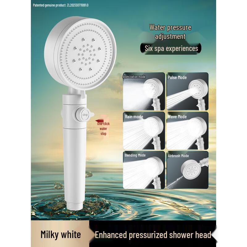 HANDUNYOU Pressure-Boosting Handheld Shower Head