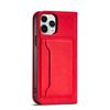Hurtel Magnetic Wallet Case iPhone 12 Pro Max Red