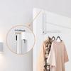 Over The Door Hooks Collapsible Folding Metal Hanger Organizer for Laundry Bathroom Bedroom Space Saving Clothes Drying Rack for Coats Towels Bags