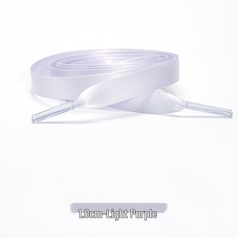 Candy Color Double-Sided 2cm Silk Shoelaces for Casual Shoes & Air Force 1