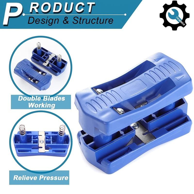 Manual Edge Banding Trimmer Tool, PVC Straight Edge Cutter, Flush Trim Tool for Woodworking
