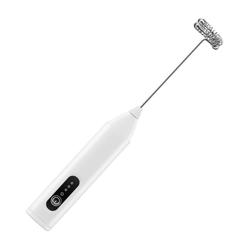 

Electric Handheld Milk Frother & Egg Beater - Coffee Stirrer & Mixer білий