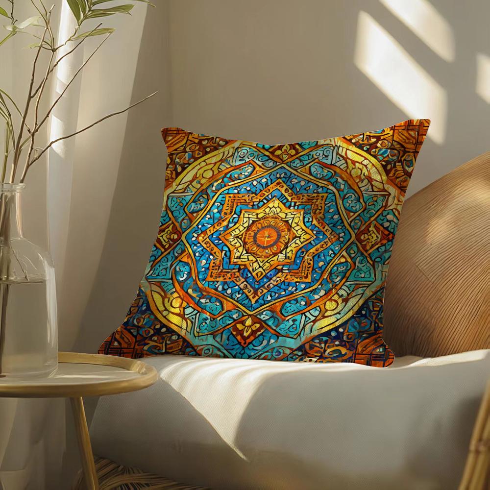 Moroccanstyle Pillow Case Pillowcase, Double-Sided Printed, Sofa Cushion, Bedroom Headboard