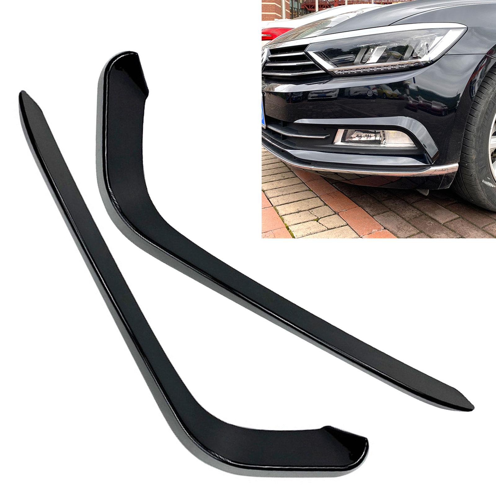 

Goramsay 2 шт. авто передний бампер противотуманные фары полоса лампы ABS стайлинга автомобилей декоративная отделка для VW Passat вариант B8 чёрный