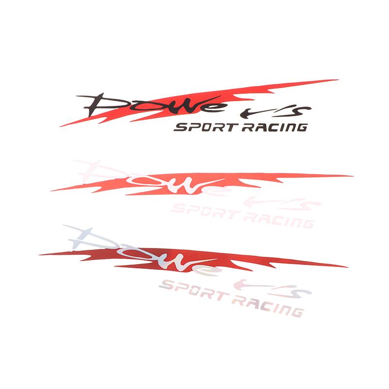 30X5.5Cm Yarış Geliştirme Araba Çıkartması Şık Power'S Yarış Geliştirme Spor Çıkartması Araba Yansıtıcı Su Geçirmez Çıkartma