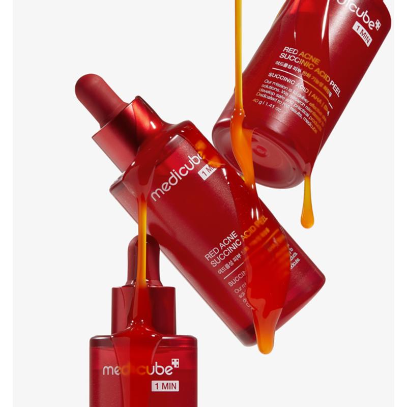Red Acne Succinic Acid Peel