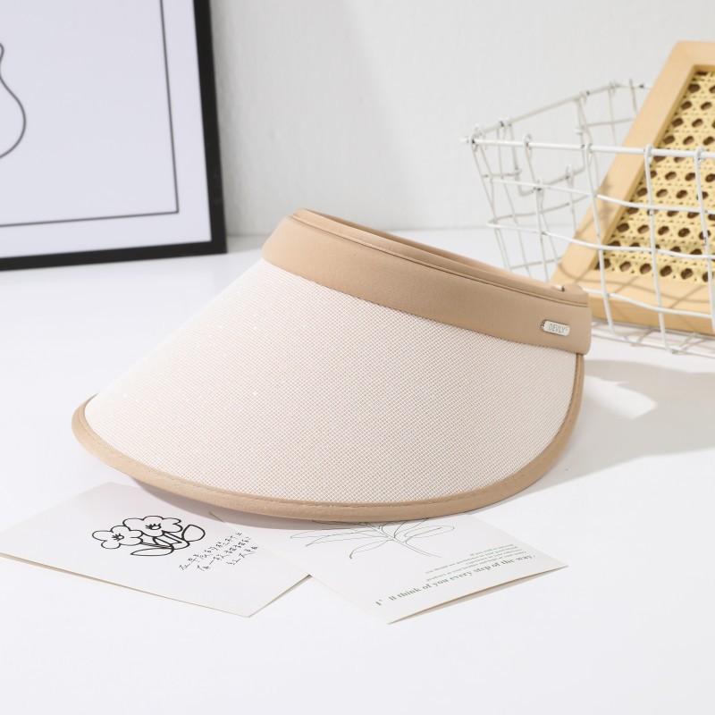 Women's Summer Wide Brim Visor Hat - Sun Protection Breathable Outdoor Cycling Face-slimming Sun Hat