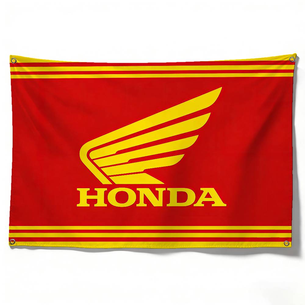 

Motorcycle For HONDA Flag 120g Polyester Sublimation Print Durable Hanging Banner Home Decor Gift (as the picture,50x70cm)