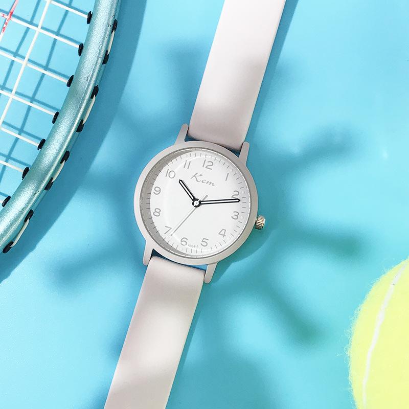 Women's Exam Watch: Silicone Strap, Luminous, Silent, Waterproof Quartz. Ideal for Junior High/High School Students.