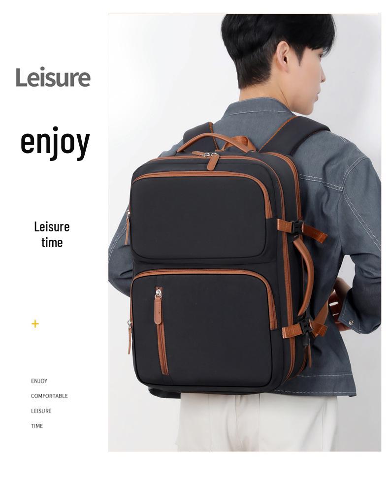 Expandable Large-Capacity Backpack for Men & Women - High-End Travel, Business, and Commuting Bag