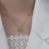 Jade Green Faux Hetian Jade Bead Necklace with Ladies Pendant Design