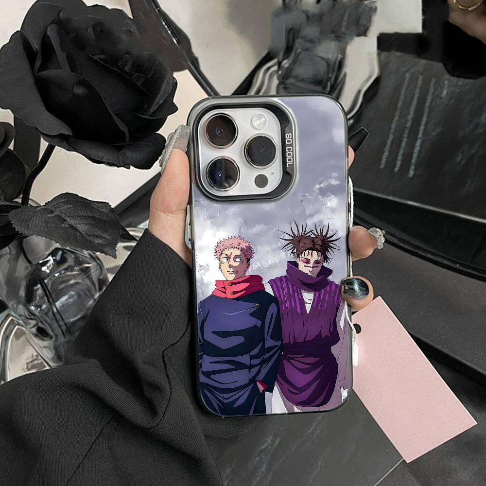 Jujut-su I-Ichiji K-Kaisen Phone Case For iPhone17, 16,15,14,13,12 Pro Max Black Candy Matte Shockproof Cover iPhone17