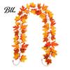 Weather Resistant Entryway Decoration 100/175/200CM Artificial Maple Leaf Garland, UV Faux Autumn Leaves Garland Rattan, Realistic Hanging Vine