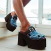 New Style Designer Women's Slippers for Large-sized Women Wear Slippers of Size 34-43 Summer 11cm Thick-bottomed Zapatos Mujer