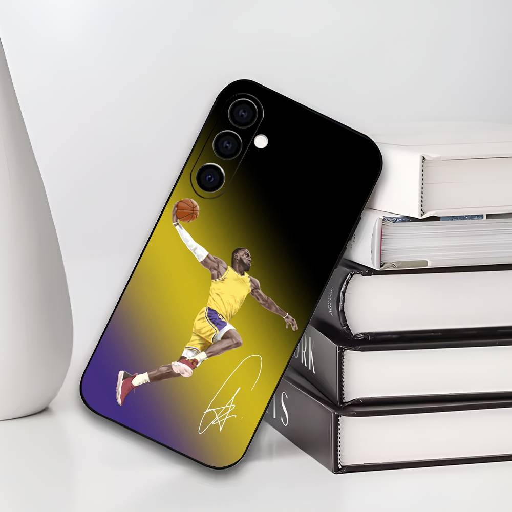 Basketball L-Lebron J-James 23 Phone Case Silicone Soft For Samsung Galaxy A73,A72,A71,A70,A53,A52,A51