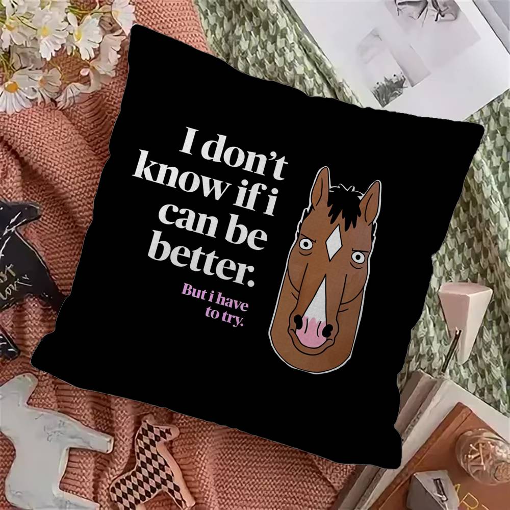 BBoJacksHHorseman Cushion Cover Inches Farmhouse Decor Home Throw Pillow Covers for Couch Decorations