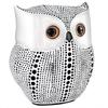 Modern Classy Lucky Owl Resin Art Figure Showpiece -(Pack of 1, White)