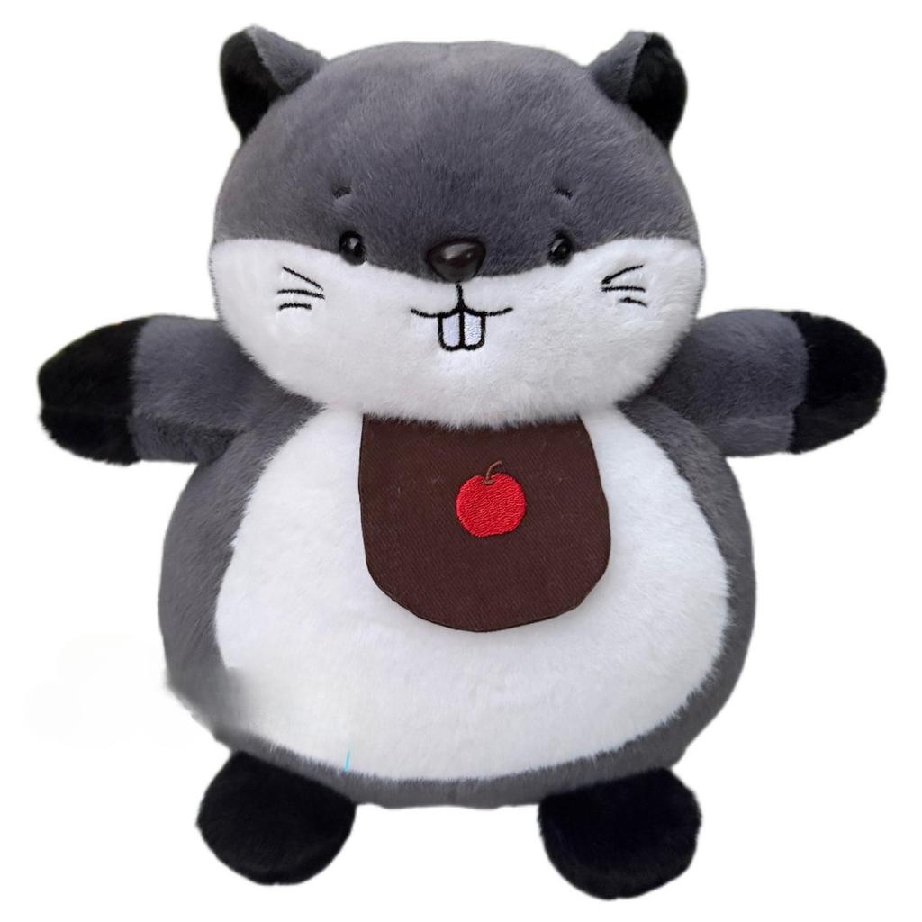 JOYBLISS Stock Soothing New Breath Light Sound Cute Leering Cat Music Early Education Doll Stuffed Animals