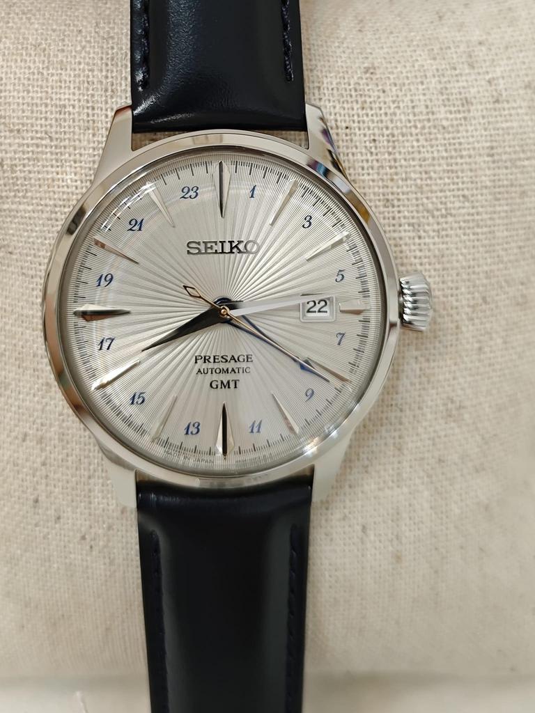 Seiko PRESAGE Mechanical Cocktail Time GMT Men’s Watch SSK049J1