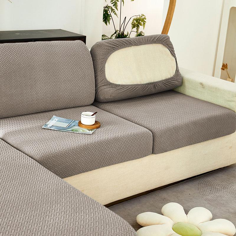 

Thick Jacquard Sofa Seat Cover Elastic Sofa Cover Protector Couch Cover For Sofa Anti-dust Removable Sofa Cushion Cover For Home Normal Size S верблюд
