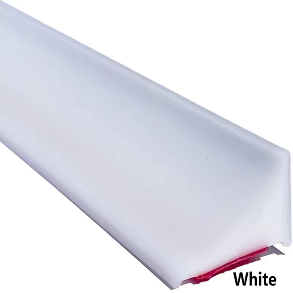 

1Pc 2meter/78.7in Bathroom Water Stopper Silicone Retaining Strip Water Shower Dam Flood Barrier Dry and Wet Separation Blocker 2meter білий