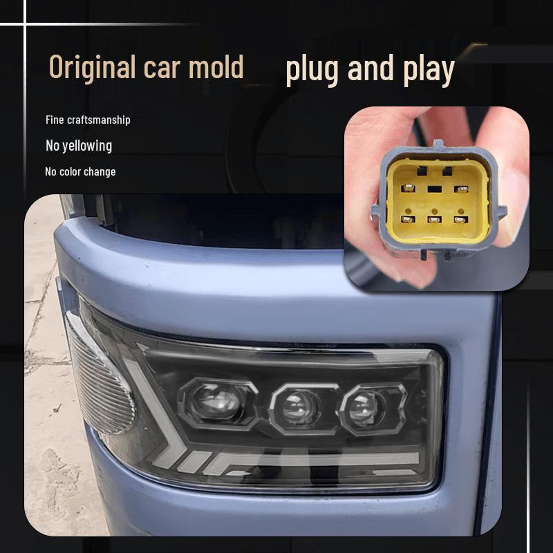Qingdao LED Dual Lens Headlight Assembly for Jiefang TianV Modification