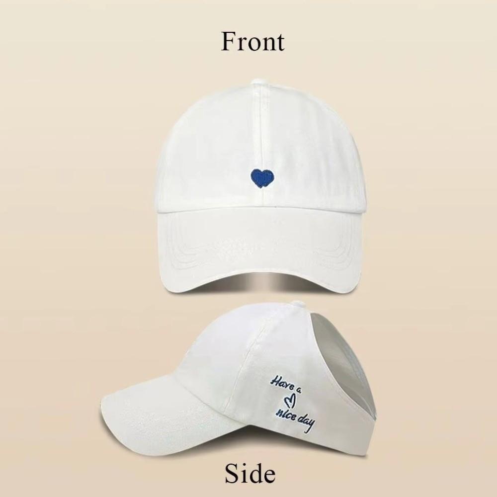 Solid Color Children's Baseball Cap High Ponytail Baby Peaked Cap Girl Kids Sun Hat  4-12 Years