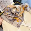 Summer Thin Fashionable Versatile Square Scarf Women's Fashion High Sense External Sunscreen Silk Scarf Professional Scarf Headscarf