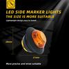 10PCS 12V 24V LED Side Marker Indicators Light Truck Warning Tail Light Trailer Lorry Car External Clearance Turn Signal Lamp