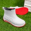 Botas de Lluvia para Adultos Botas de Lluvia de Media Caña para Hombre Zapatos para Agua de Caña Baja Botas de Agua Modernas Antideslizantes Impermeables de PVC con Suela Gruesa Resistentes al Desgaste