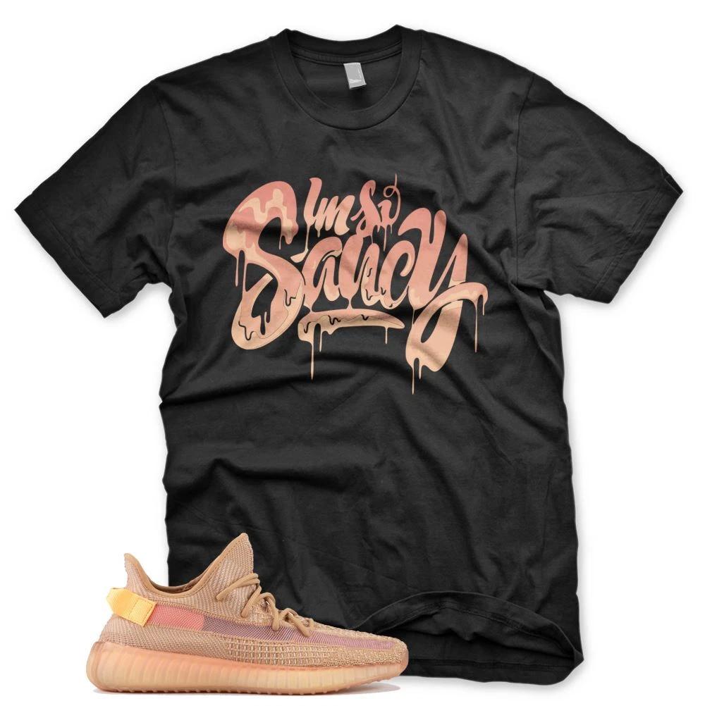 New SAUCY T Shirt for Adidas YZ Boost 350 v2 Clay L