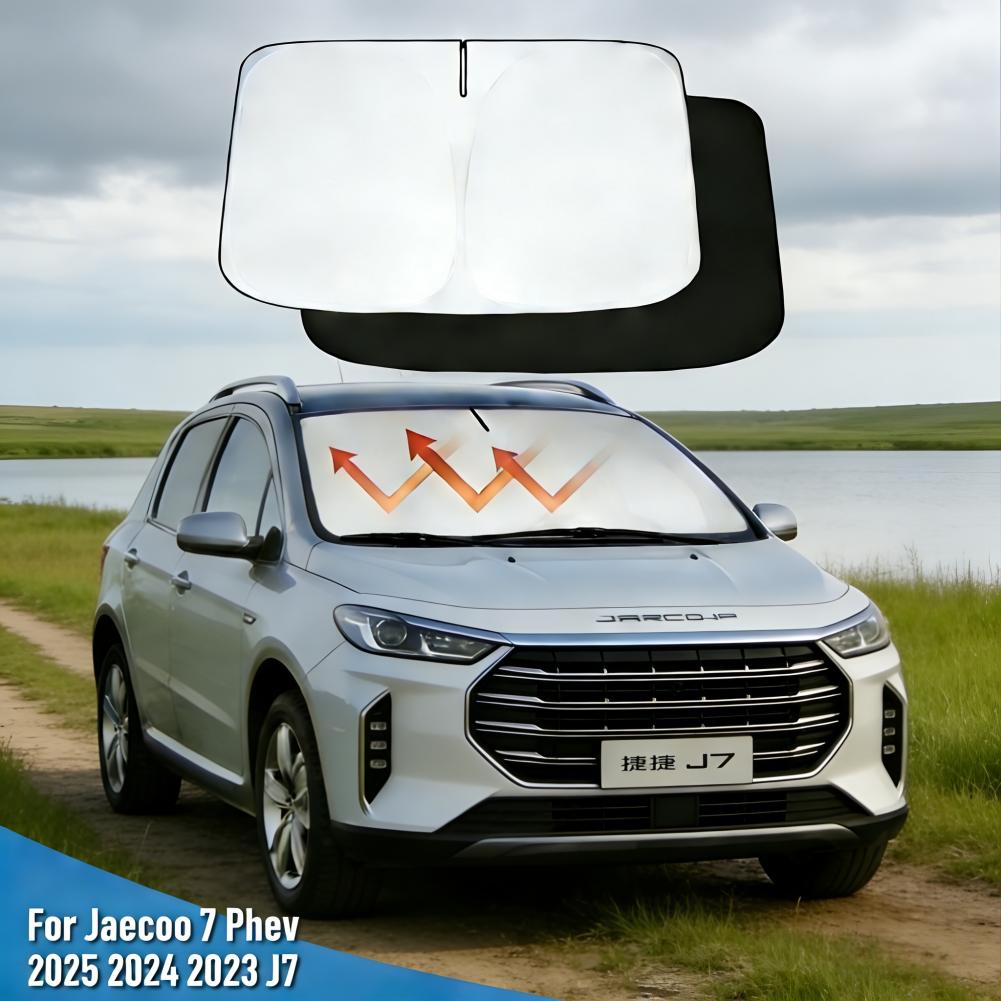

Для Jaecoo 7 Phev 2025 2025 2025 J7 Солнцезащитный козырек на лобовое стекло Защитная шторка на окно Защитный козырек от солнца Блокирует УФ-лучи серебряный