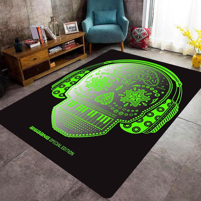 Big Bang: Icons Music Carpet Printing Floor Mats Room Dormitory Decoration Protective Pad