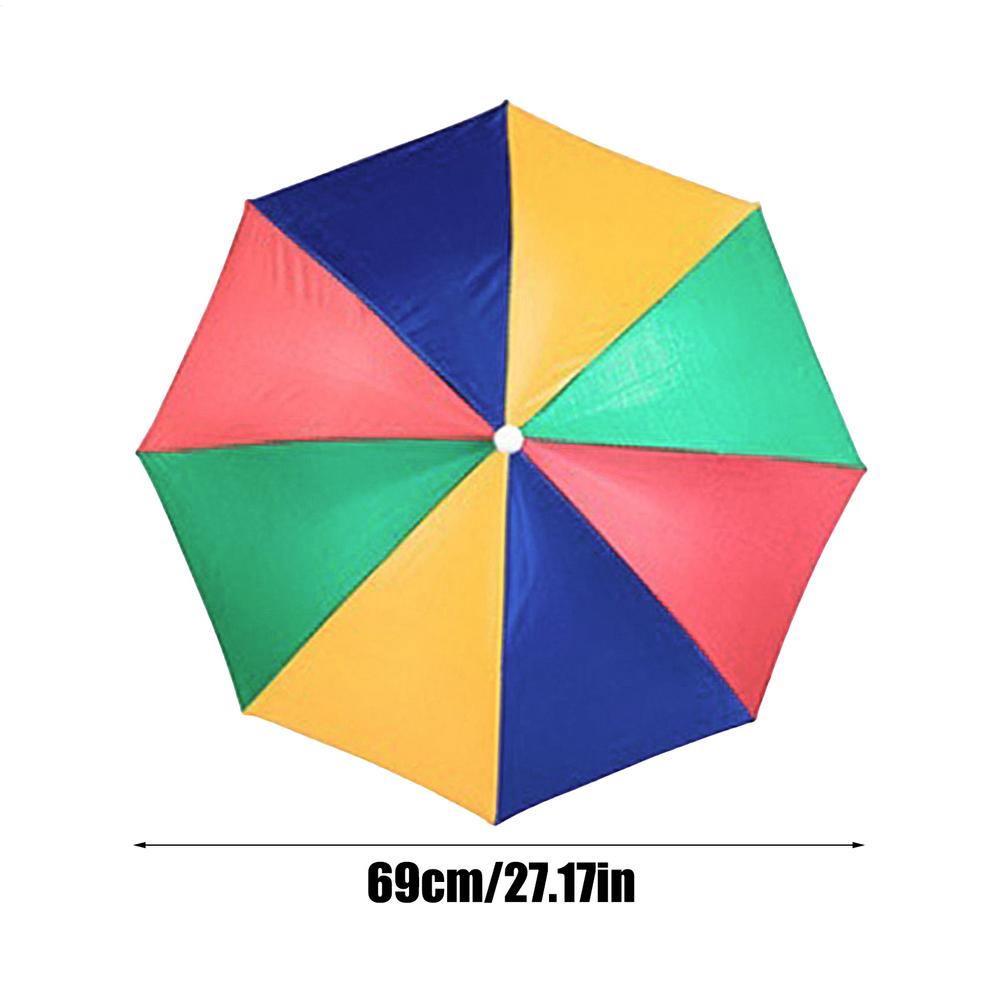 Head Wearing Umbrella For Men And Women Outdoor Folding Sunny Umbrella Outdoor Sunshade Windproof Umbrella Folding Hat Umbrella