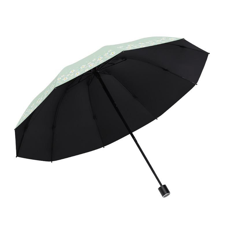 ins manually enlarged double umbrella summer windshield sun protection parasol female UV protection