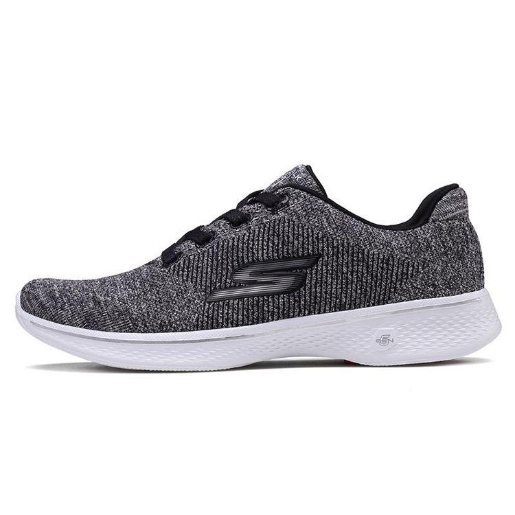 Skechers Go Walk 4 Low Top Casual Shoes Women sneakers Black 14178-BKW 36