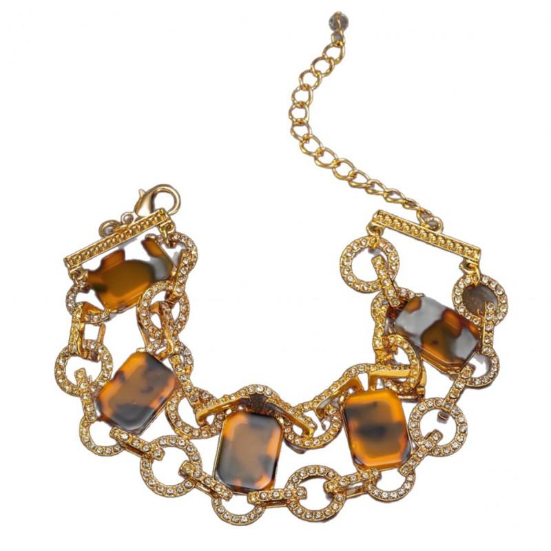 Vintage Studded Circular Chain With Light Luxury Temperament High-end Feel Palace Style Bracelet