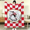 Sparta Rotterdam Print Flannel Blanket, High Quality Comfortable for All Seasons, Home Decor, Warmth and Comfort, Perfect for Christmas Gifts