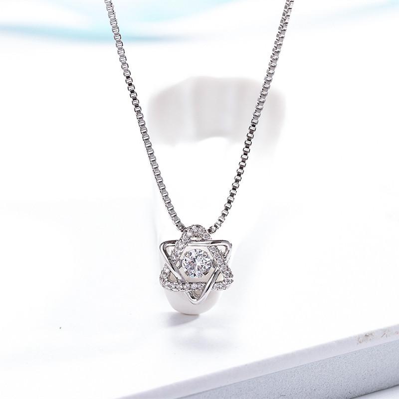 925 Sterling Silver Necklace Pendant Zircon High Quality Chain For Women Luxury Fashion Wedding Engagement Jewelry Party Gifts