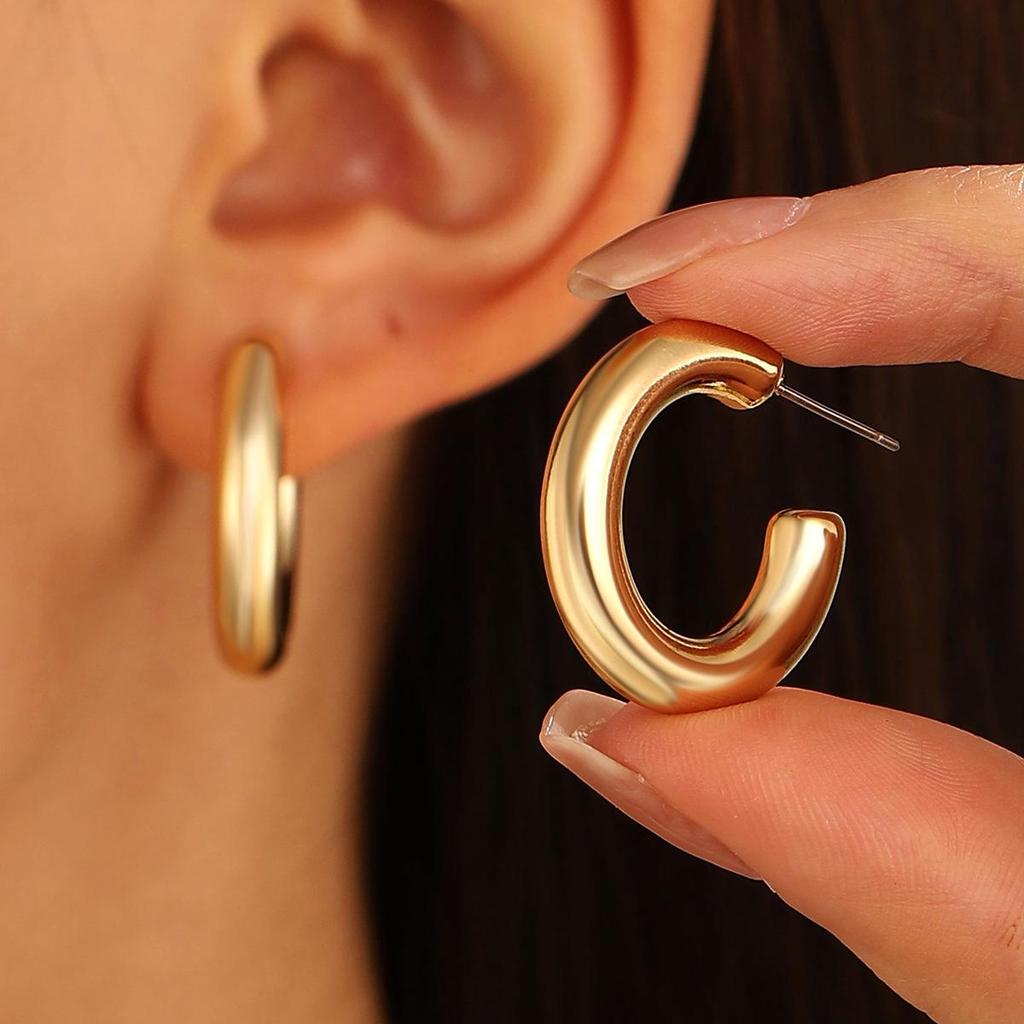 Teardrop Stud Earrings: Versatile European & American Fashion for Women