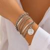 Bracelet imitation pearl stacked bracelet set, simple temperament beaded portrait fringed jewelry