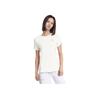 Fila Fitness Confortável Versátil Manga Curta Estilo Faculdade Gola Redonda Camiseta Tops Femininos Branco A11W441103F-WT