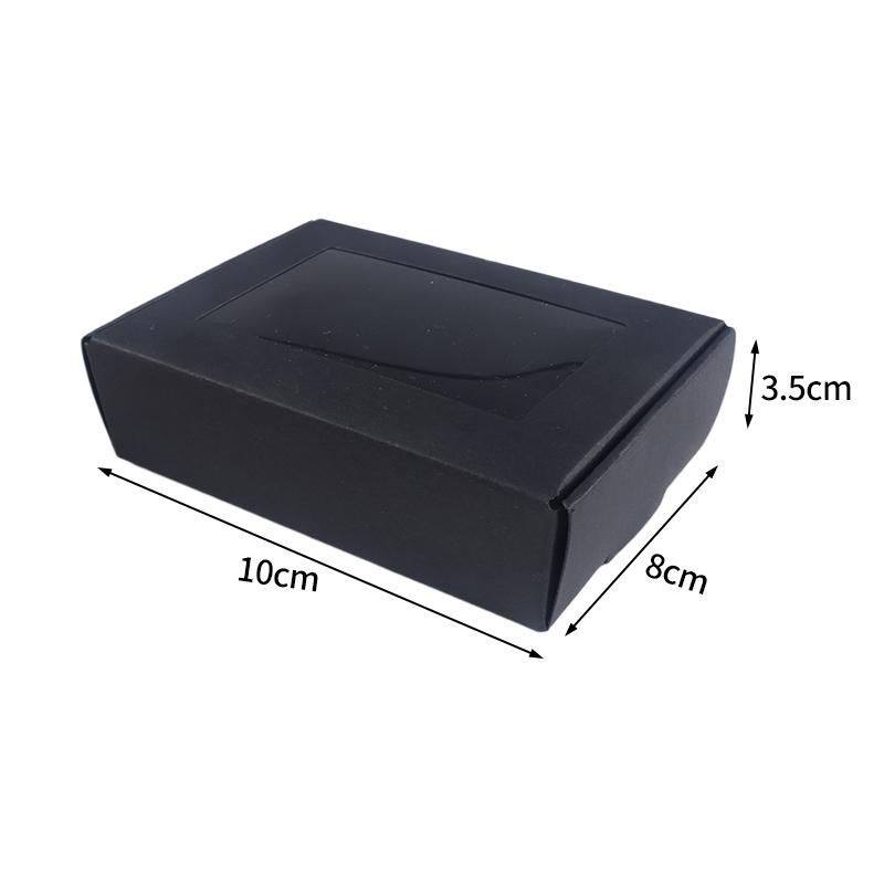 

1/5Pcs Square Present Box Jewelry Display Packaging Box Organizer Bag With Windown For Hair Ring Necklace Bracelet Packaging Boxes 1pc
