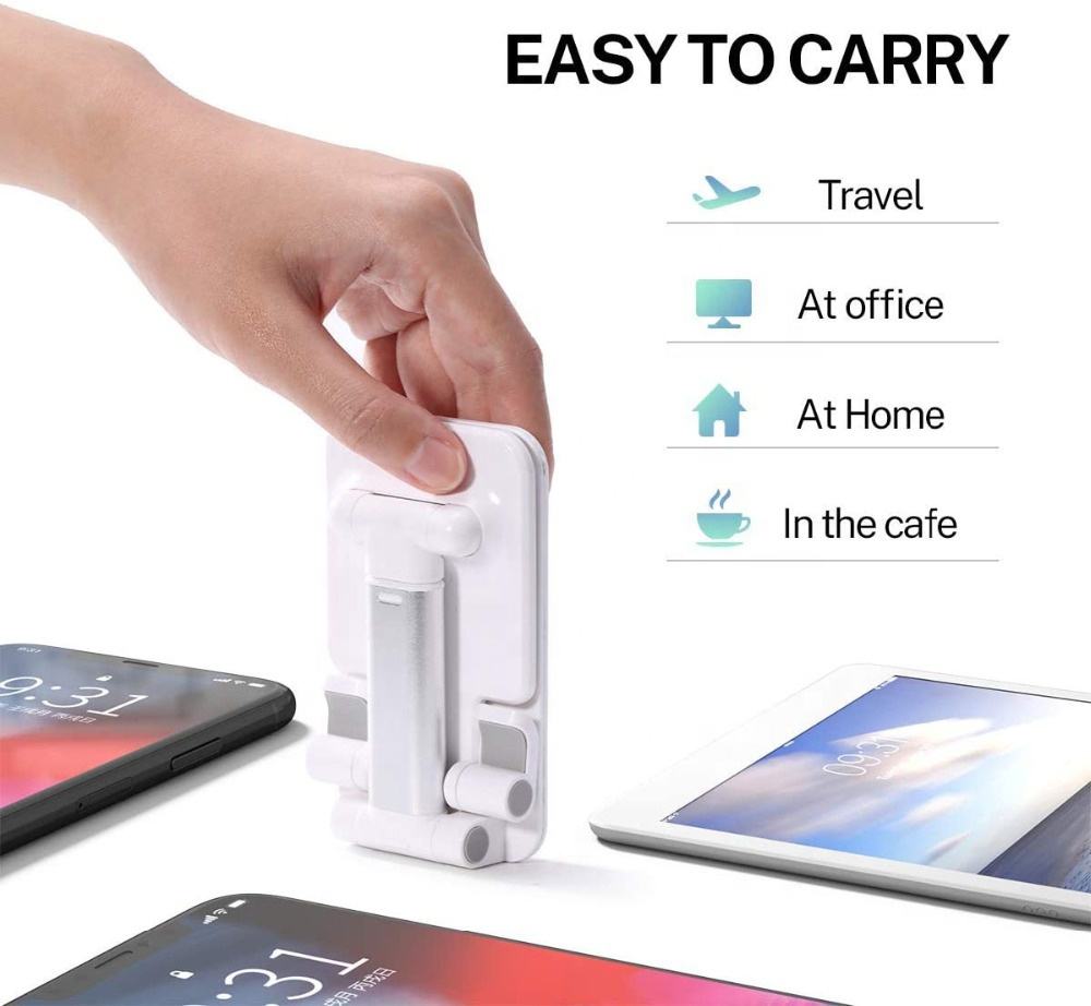 Ready Stock Foldable Mobile Phone Stand Compact & Adjustable Holder for Smartphones Portable Foldable Phone Stand