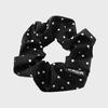 Black Dot Scrunchie